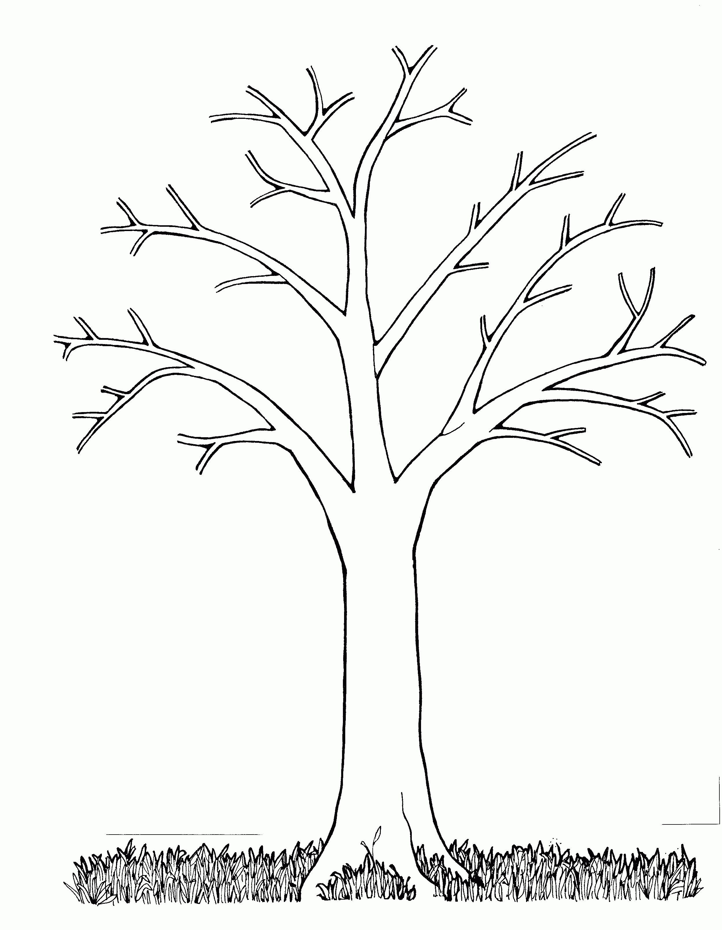 Mormon Share } Tree Bare | Preschool | Tree Coloring Page, Leaf - Tree Coloring Pages Free Printable