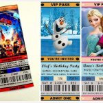 Movie Birthday Invitation Templates. Frozen Movie Ticket Birthday   Free Printable Movie Ticket Birthday Party Invitations