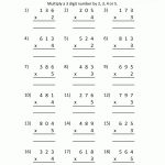 Multiplication Sheet 4Th Grade   Free Printable Multiplication Sheets