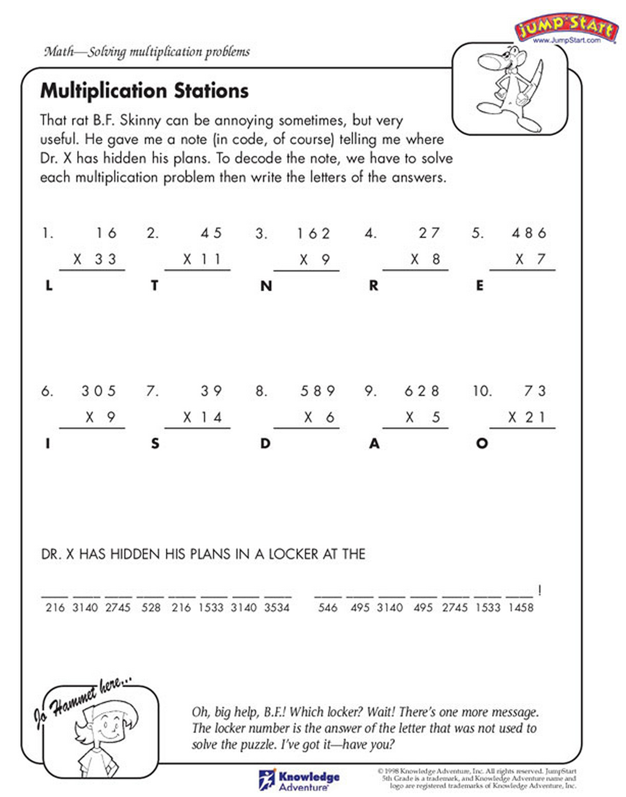 Multiply Your Way To Crack The Hidden Code! | Printable Math Sheets - Crack The Code Worksheets Printable Free