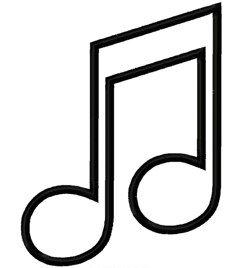 Music Note Outline | Free Download Best Music Note Outline On - Free Printable Music Notes Templates