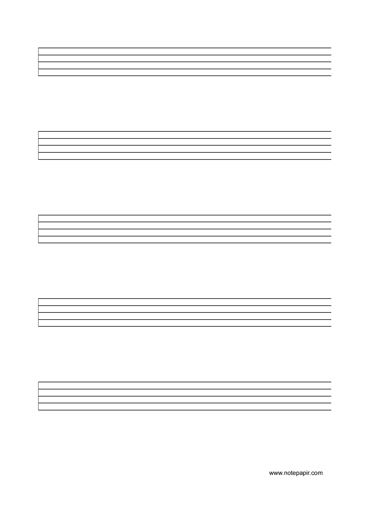 Music Staff Paper Template. Blank Treble Clef Staff Paper Free Sheet - Free Printable Staff Paper Blank Sheet Music Net