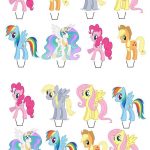 My Little Pony Stand Up Cupcake Cake Toppers Edible Paper – Free Printable My Little Pony Cupcake Toppers