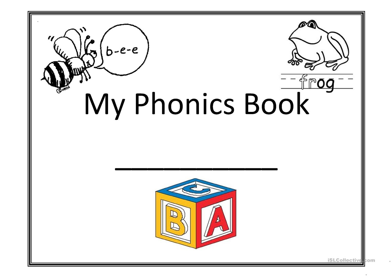 My Phonics Book Worksheet - Free Esl Printable Worksheets Made - Free Printable Phonics Books For Kindergarten