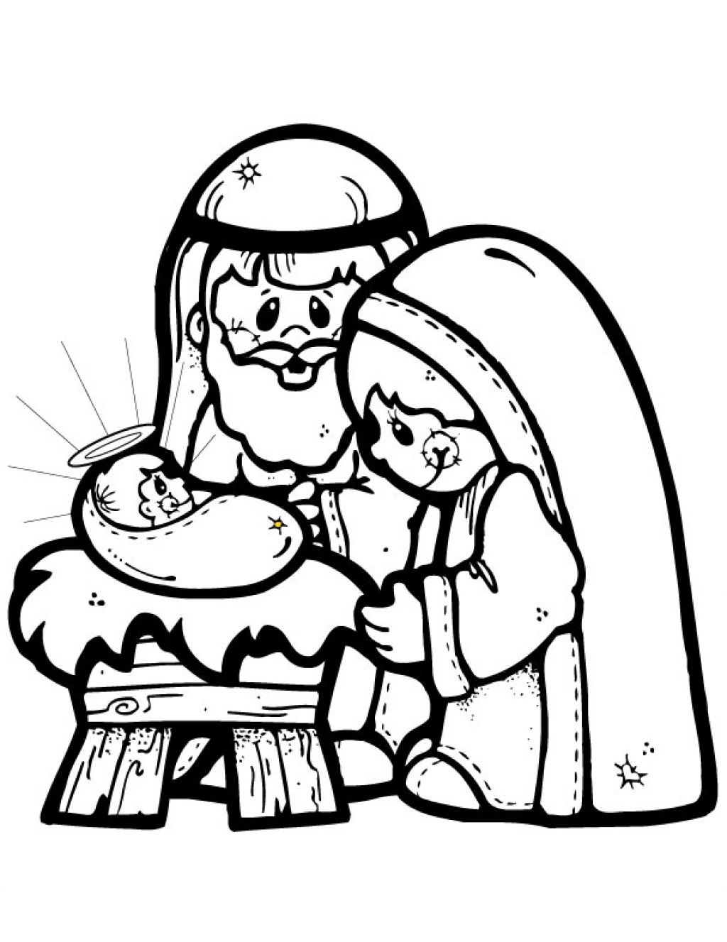 Nativity Coloring Pages | Free Download Best Nativity Coloring Pages - Free Printable Christmas Story Coloring Pages