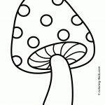 Nature Nice Mushroom Coloring Page For Kids, Printable Free   Free Printable Mushroom Coloring Pages