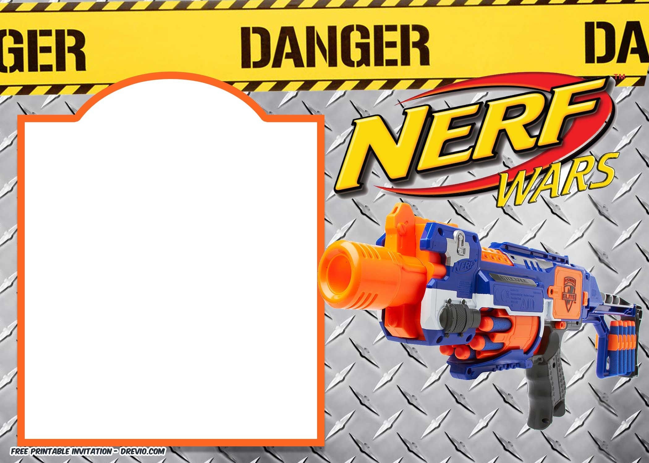 Nerf Gun Party Invitation Templates | Nerf Printables | Nerf - Free Printable Nerf Logo