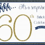 New 60Th Birthday Party Invitations Free Templates | Best Of Template   Free Printable Surprise 60Th Birthday Invitations