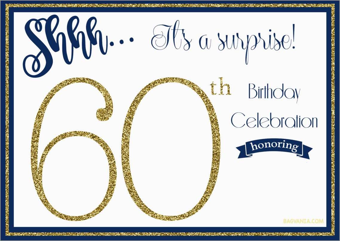 New 60Th Birthday Party Invitations Free Templates | Best Of Template - Free Printable Surprise 60Th Birthday Invitations
