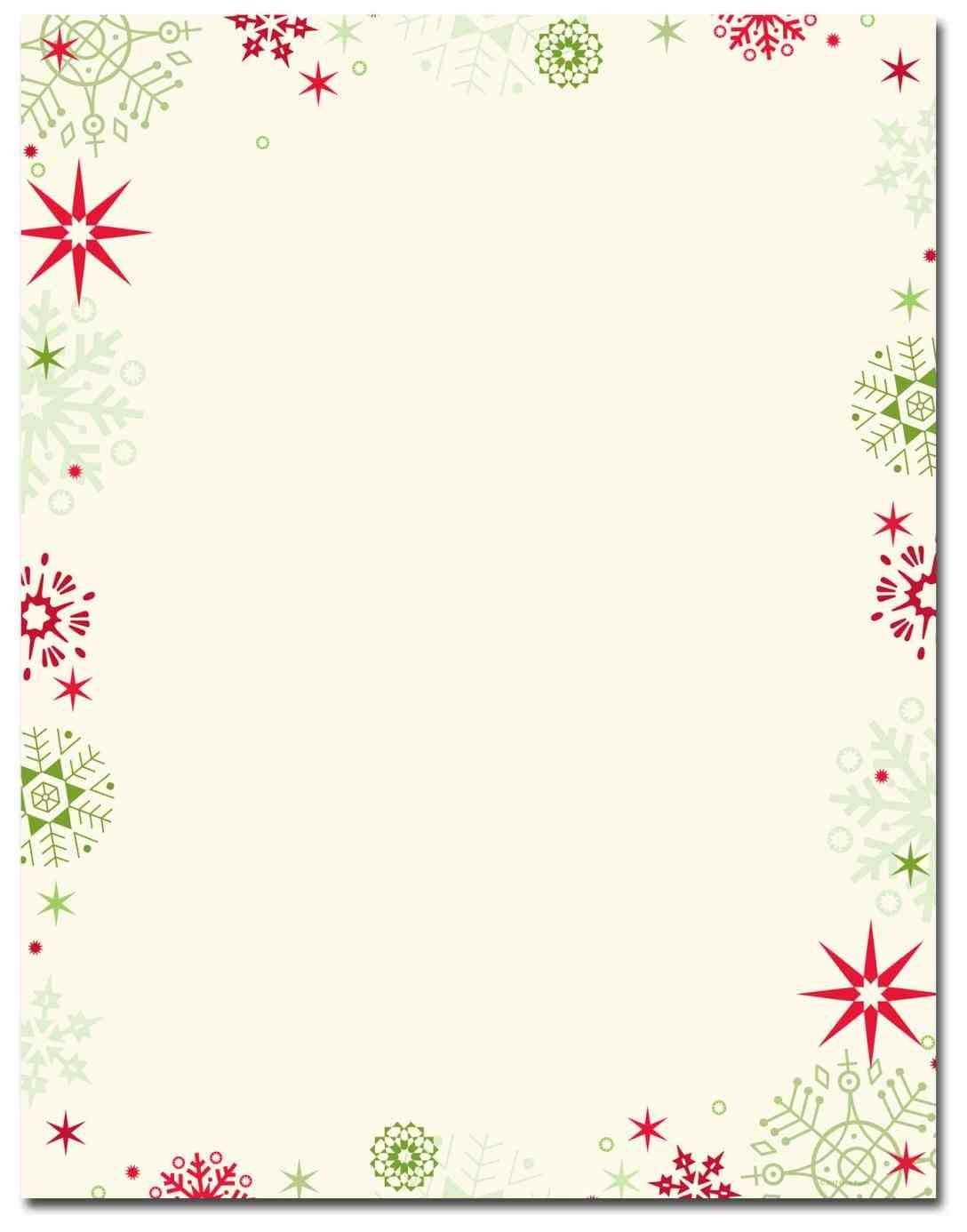 New Free Printable Christmas Stationary Borders At Temasistemi - Free Printable Christmas Borders