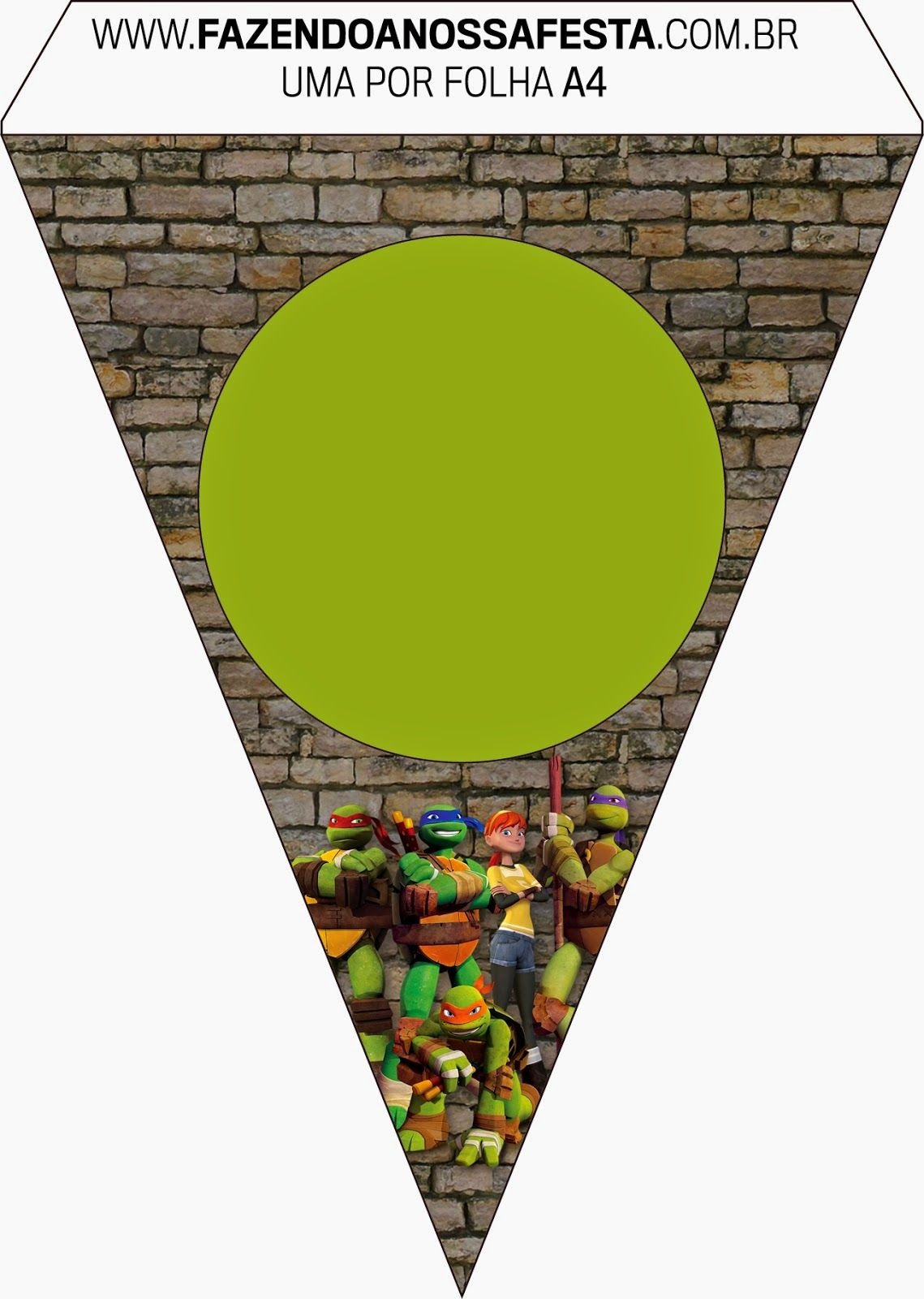 Ninja Turtles Free Party Printables And Invitations. | Event - Free Printable Ninja Turtle Birthday Banner