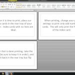 Note/index Cards   Word Template   Youtube   Free Printable Index Cards