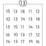 Number 13 Worksheet Circle | Grade R Activities | Preschool   Free Printable Number Worksheets