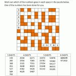 Number Fill In Puzzles   Free Printable Fill In Puzzles Online