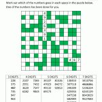 Number Fill In Puzzles   Free Printable Fill In Puzzles Online