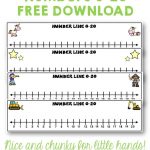 Number Lines 0 To 20 Unicorns Stars Construction Pirates Free   Free Printable Number Line For Kids