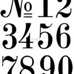 Number Stencils | Crafts | Letter Stencils, Number Stencils, Stencils   Free Printable Fancy Number Stencils