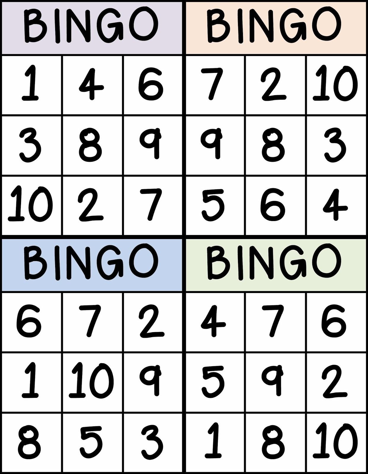 bingo math printable blank