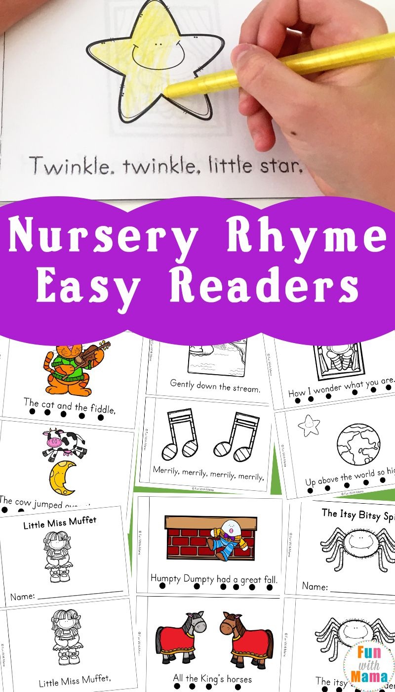 Nursery Rhyme Easy Reader Books | Little Books | Nursery Rhymes - Free Printable Nursery Rhymes