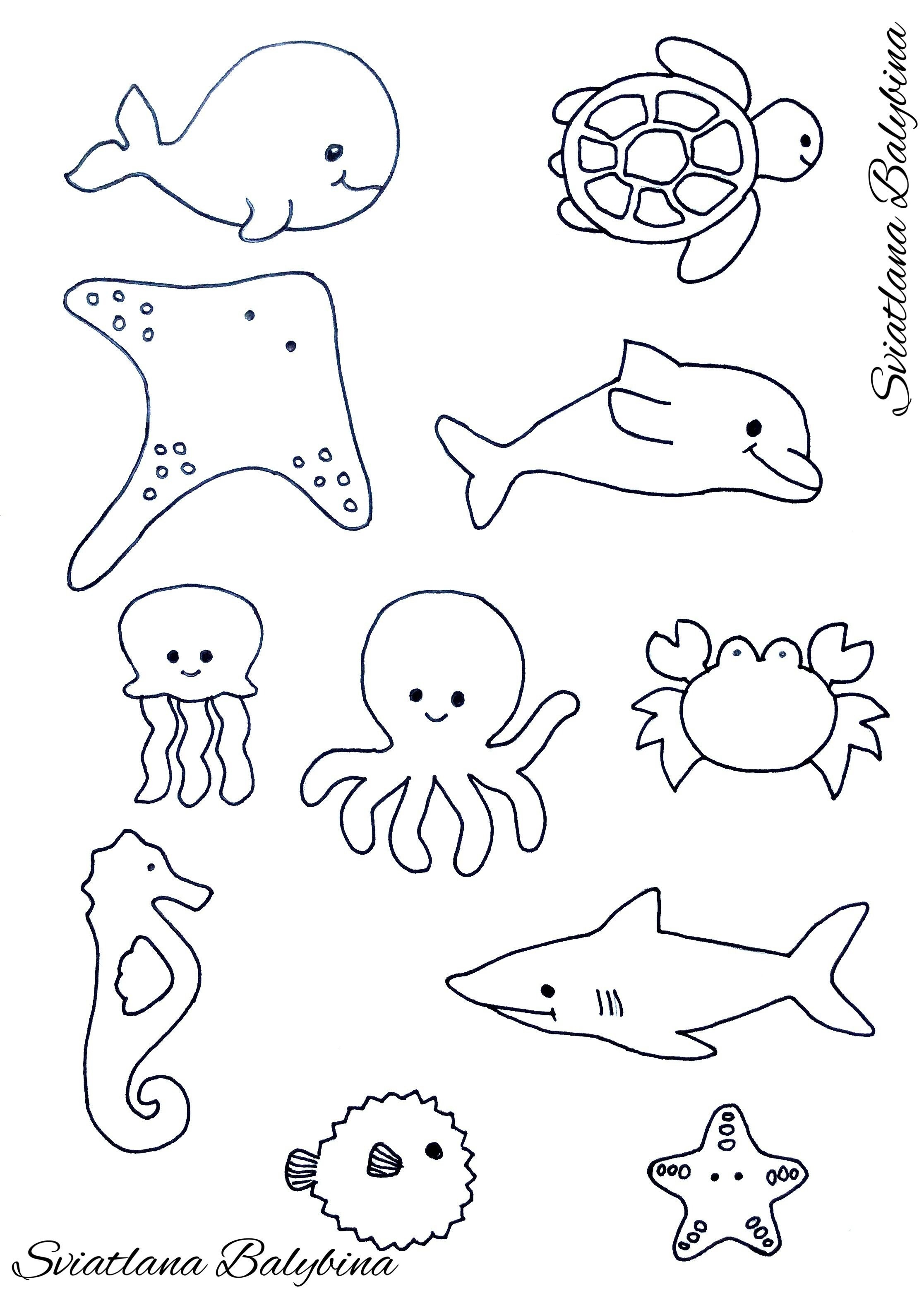 Free Printable Sea Creature Templates Printable World Holiday