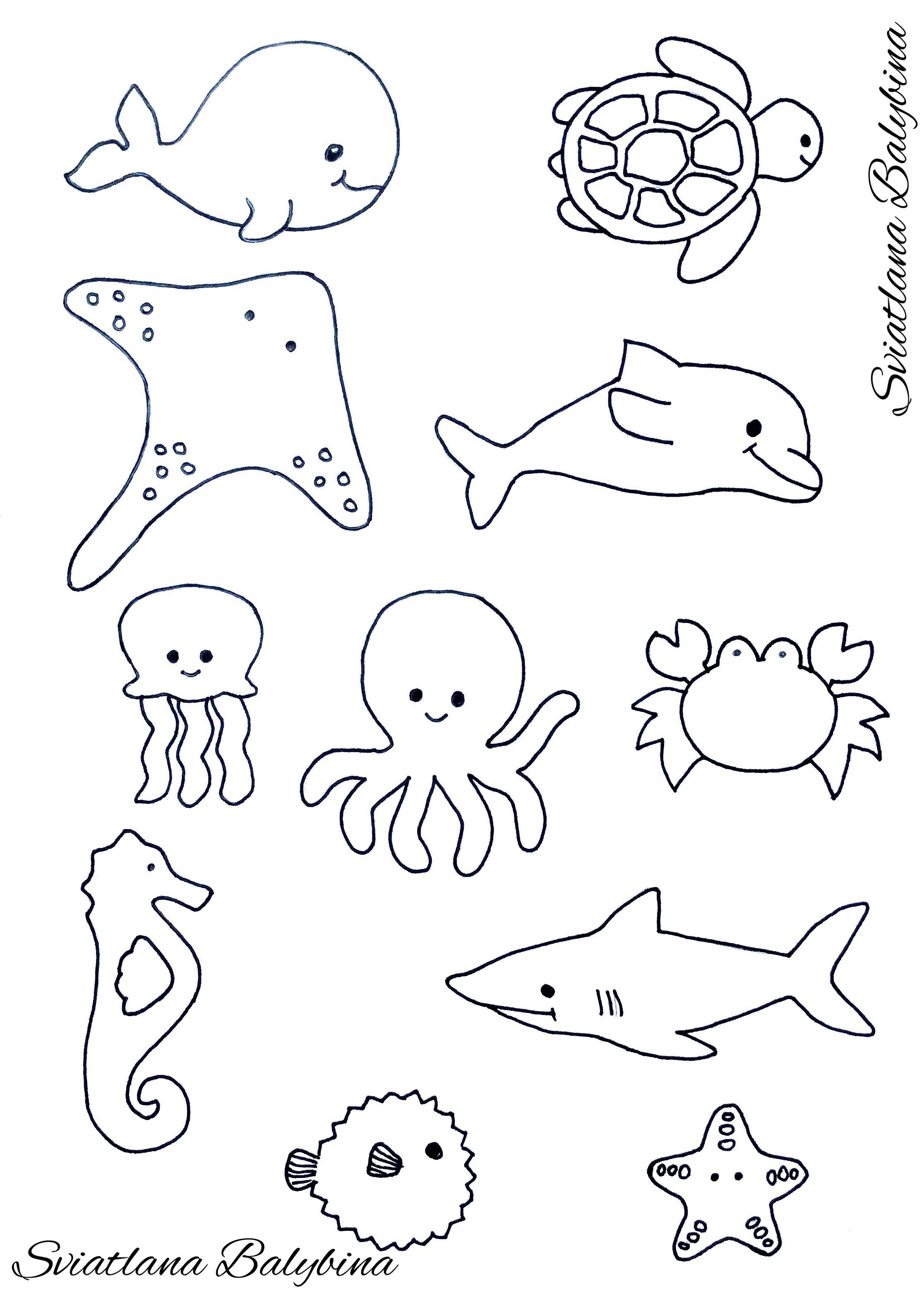 Free Printable Sea Creature Templates Free Printable