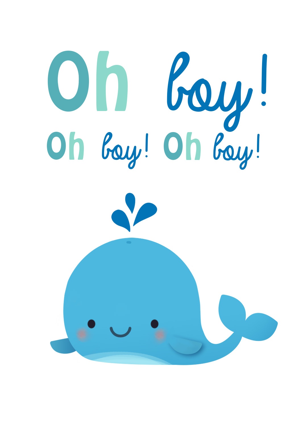 Oh Boy - Baby Shower &amp;amp; New Baby Card | Greetings Island - Free Printable Baby Shower Card