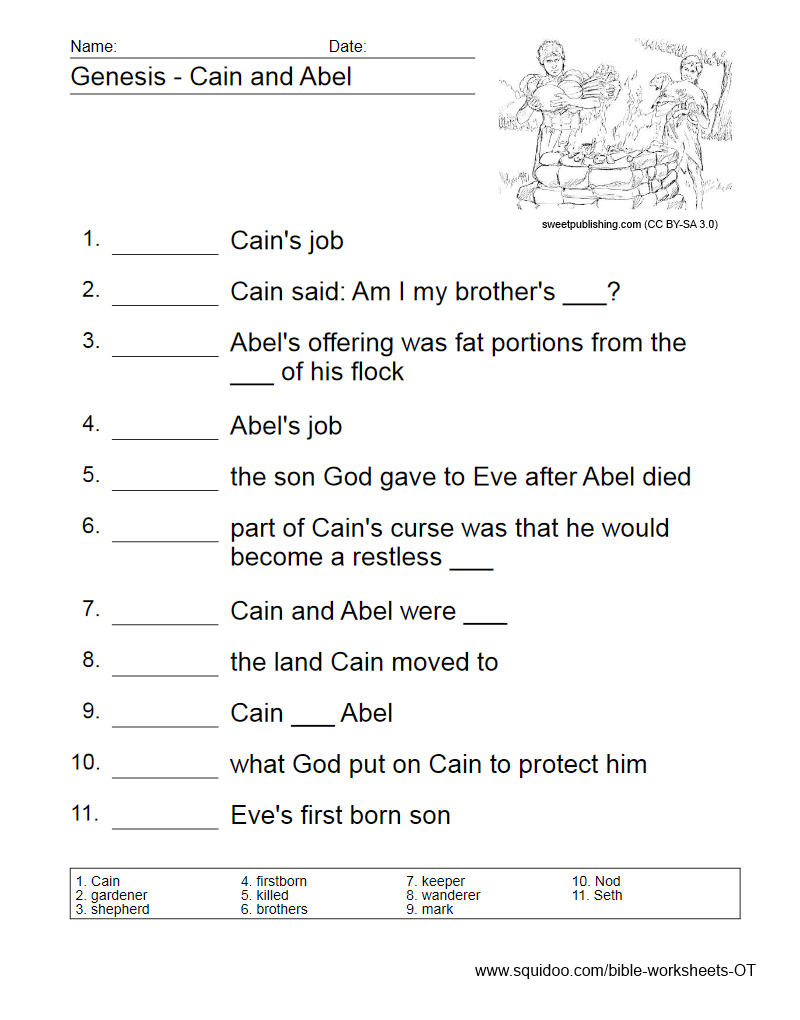 Old Testament Worksheets | Children Church | Bible Quiz, Bible - Free Printable Children&amp;amp;#039;s Bible Lessons
