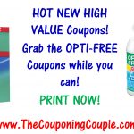 Opti Free Printable Coupons + 94 More Personal Care Coupons!   Free High Value Printable Coupons
