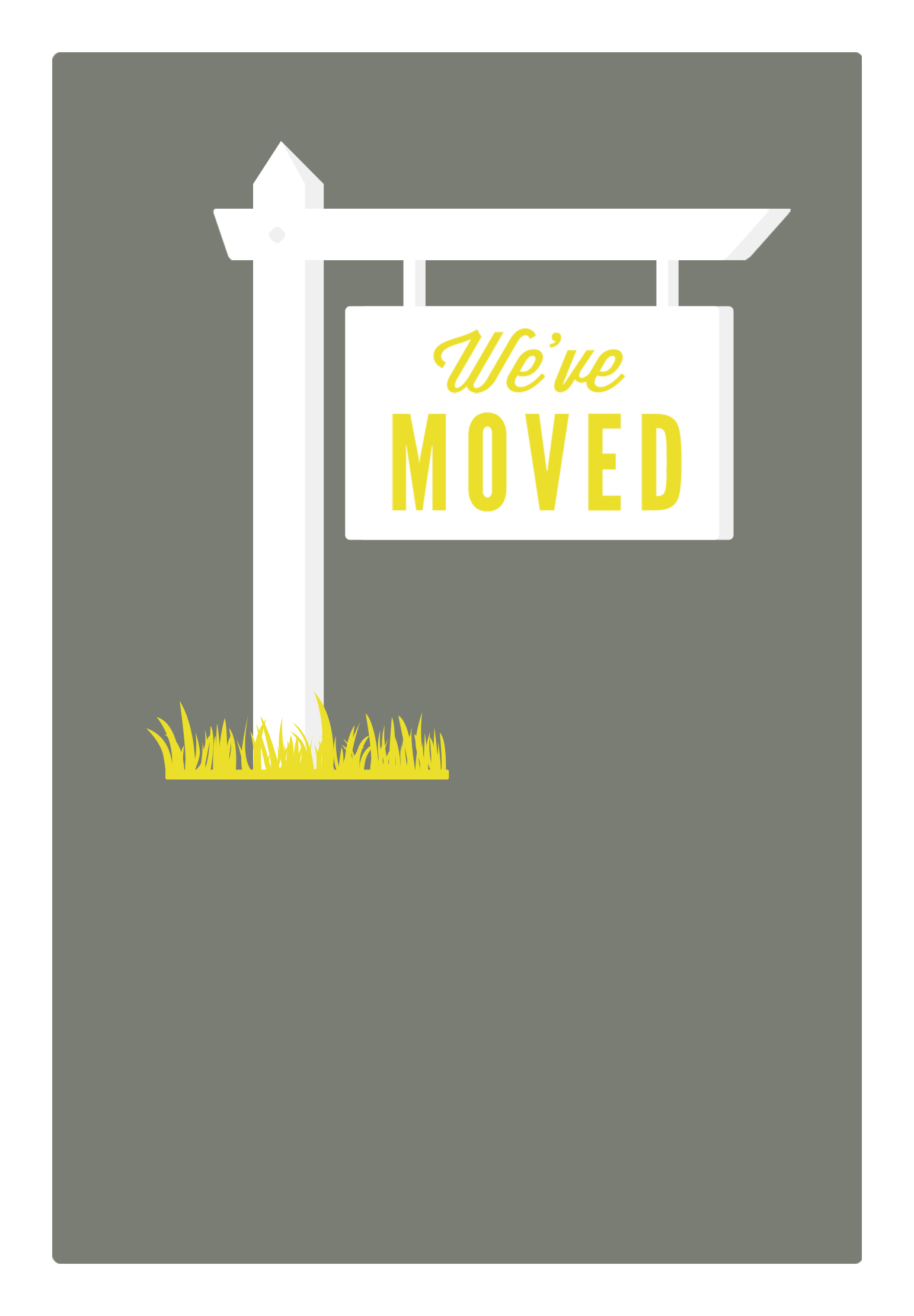 Our New Address - Free Printable Moving Announcement Template - Free Printable Moving Announcement Templates