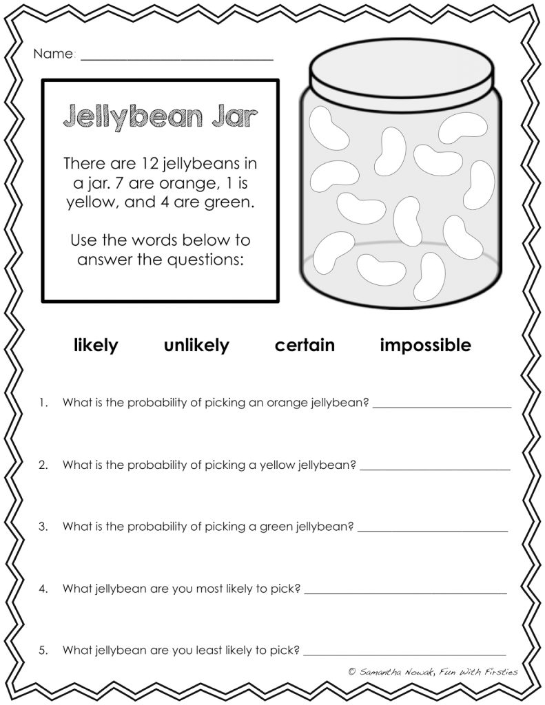 Our Probability Unit Worksheets Activities Lessons And Free Printable Probability