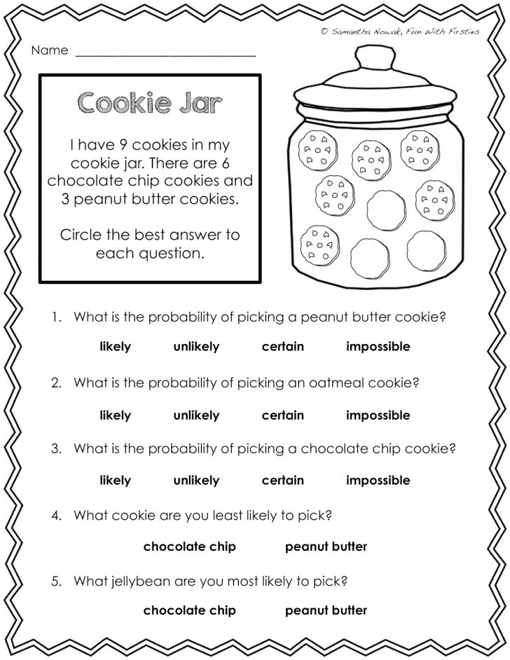 Free Printable Probability Worksheets 4Th Grade
