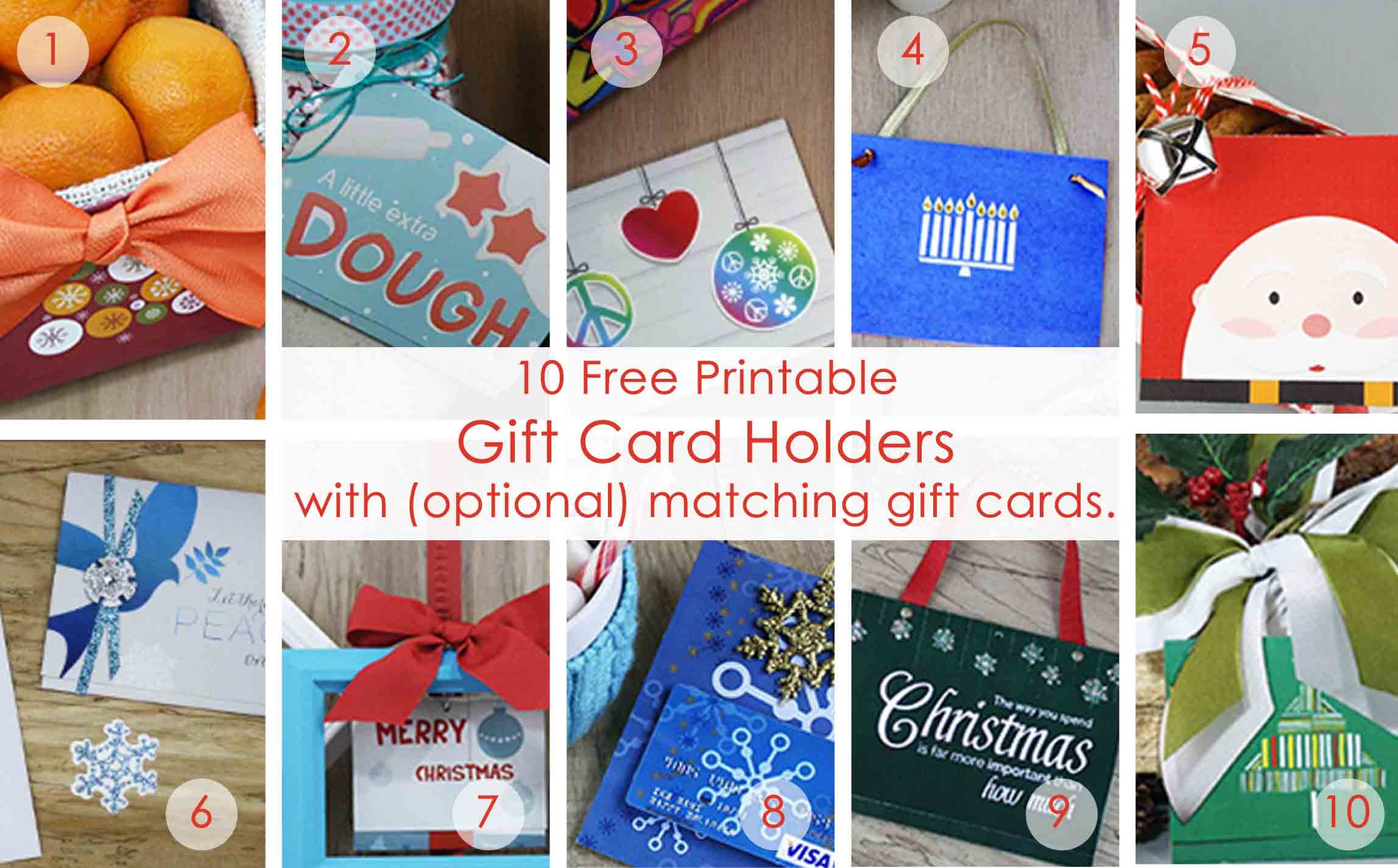 Over 50 Printable Gift Card Holders For The Holidays | Gcg - Free Printable Money Cards For Birthdays