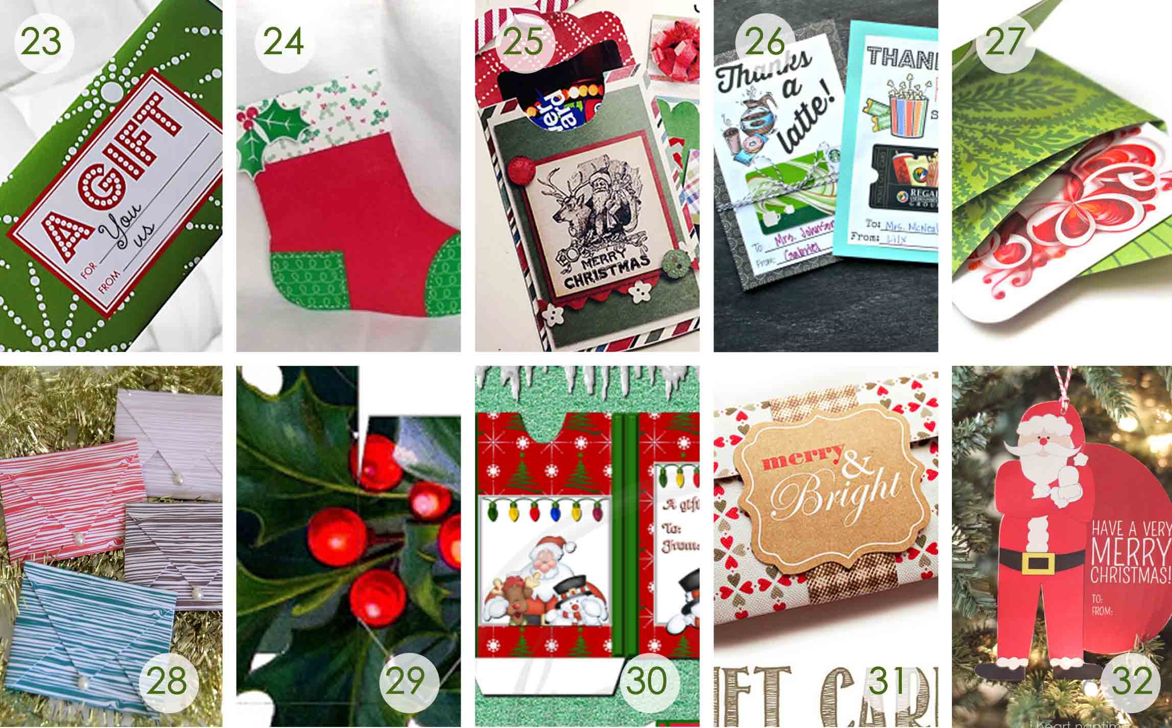 Over 50 Printable Gift Card Holders For The Holidays | Gcg - Make A Holiday Card For Free Printable