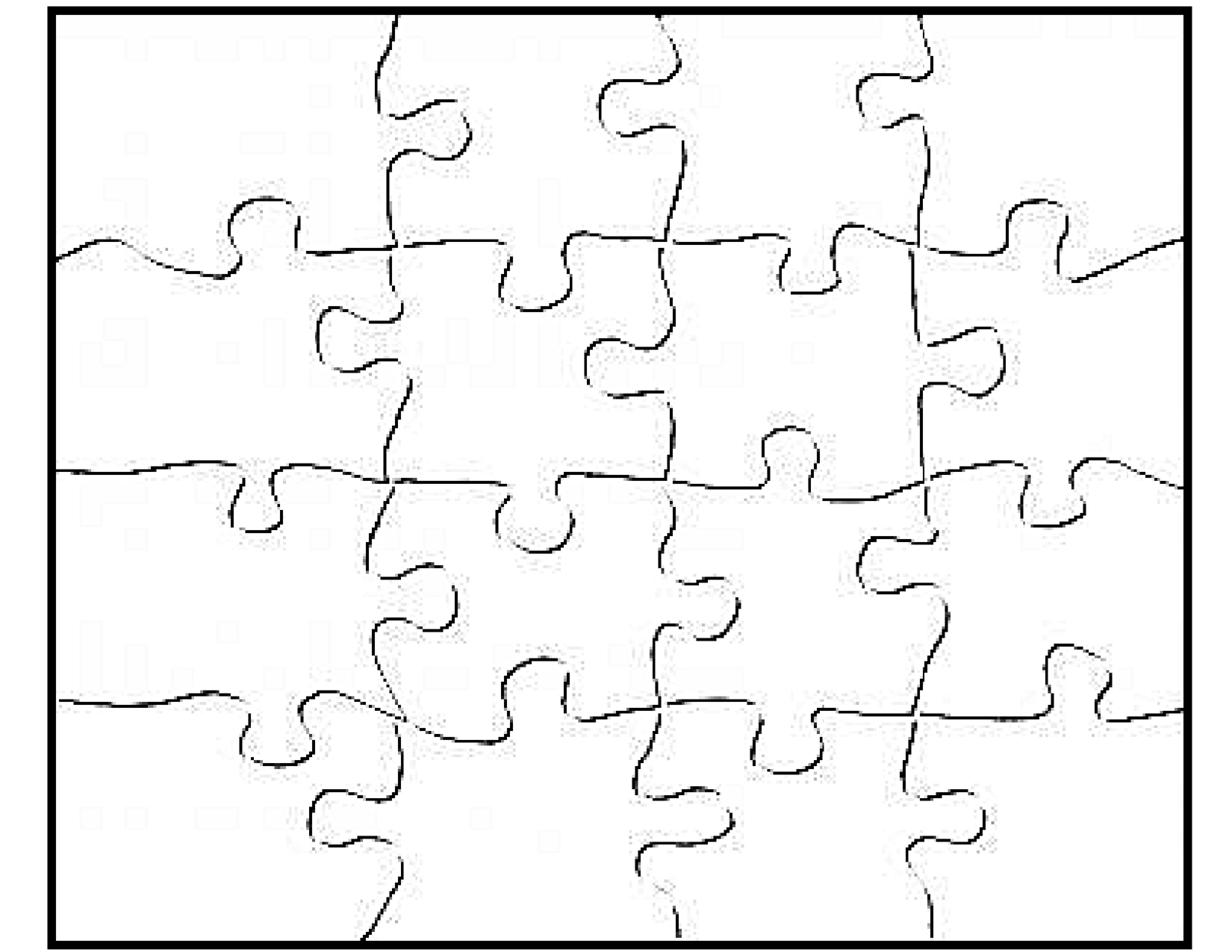 P Is For Puzzle - Free Blank Jigsaw Puzzle Template Printable - Jigsaw Puzzle Maker Free Online Printable