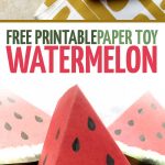 Paper Craft Templates For Play Fruit: Watermelon * Moms And Crafters   Free Printable Paper Crafts