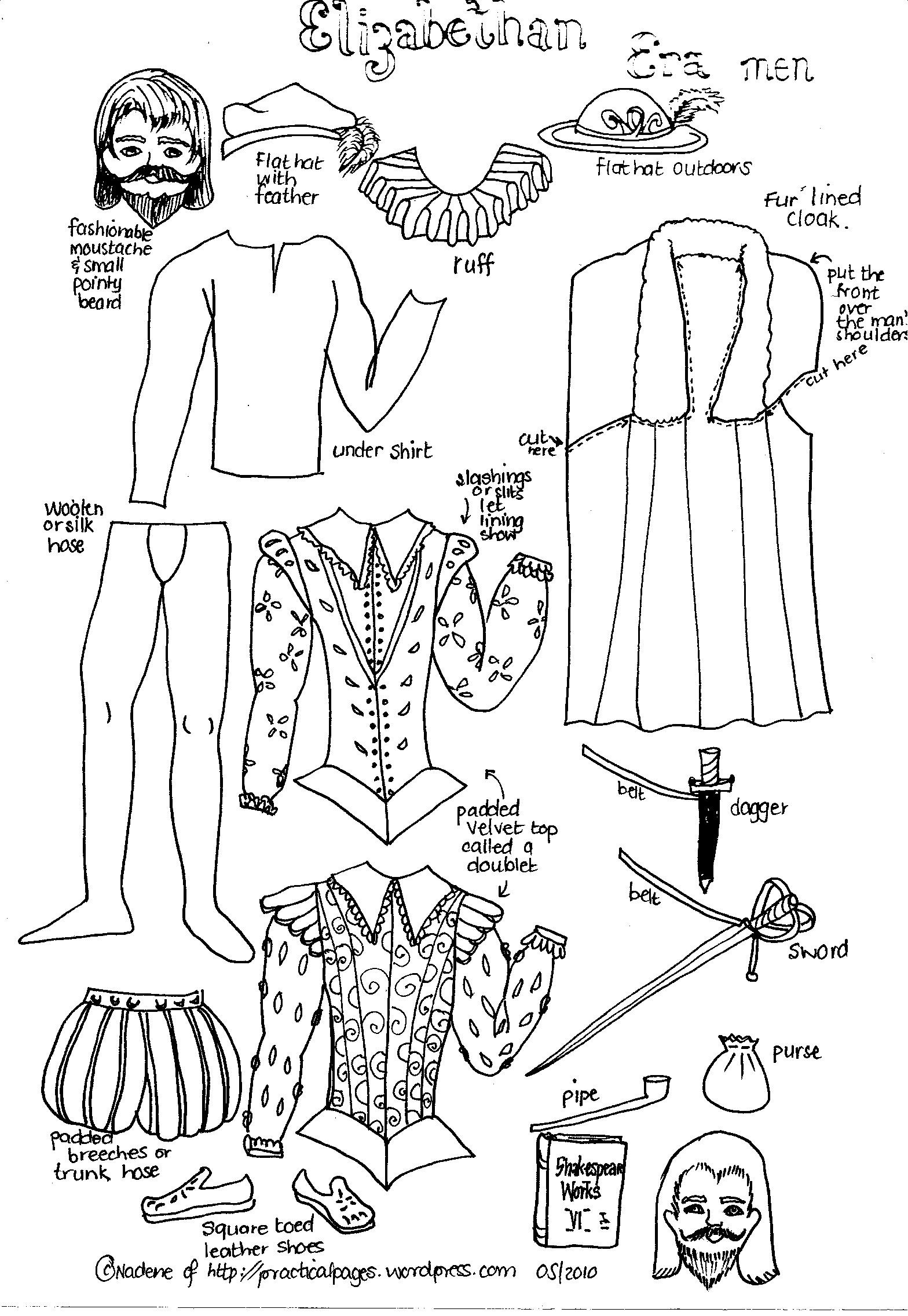 Paper Dolls | Practical Pages - Medieval Paper Dolls Free Printable