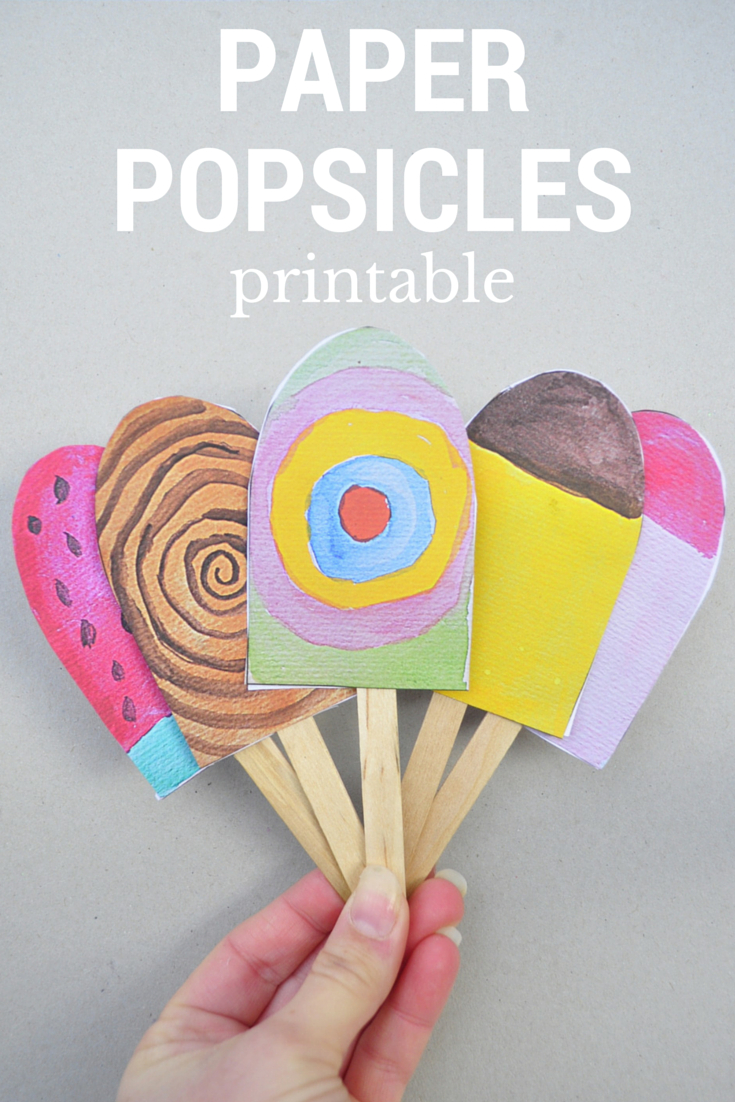 Paper Popsicles – For Imaginative Play – Be A Fun Mum - Free Printable Popsicle Template