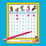 Paw Patrol Potty Training Chart | Nickelodeon Parents   Free Printable Potty Training Charts