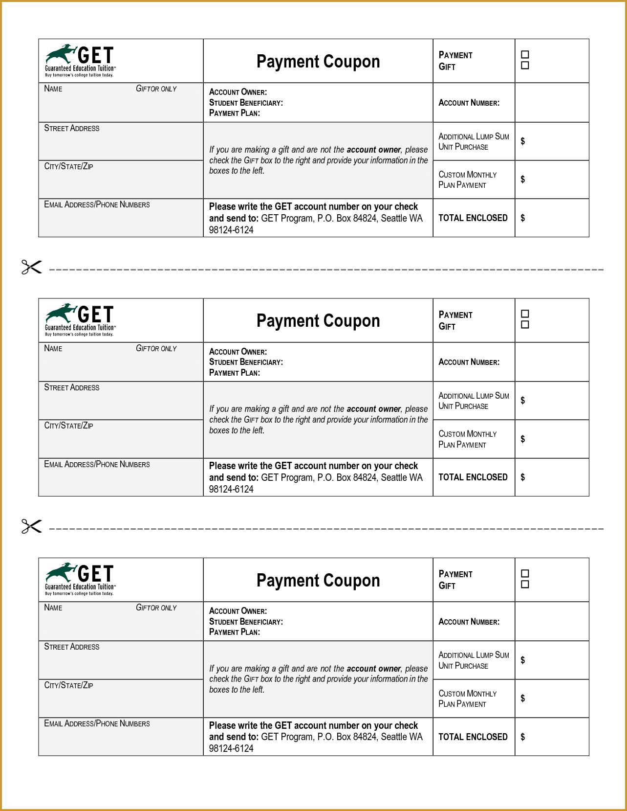 Payment Coupon Book Template - Tutlin.psstech.co - Free Sample Coupons Printable