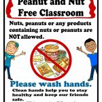 Peanut And Nut Free Classroom Poster. Free Printable Poster | Food   Printable Peanut Free Classroom Signs