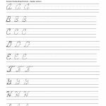 Penmanship Worksheet 2 | Home Schooling | Cursive Handwriting   Cursive Letters Worksheet Printable Free