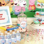 Peppa And George Pig Birthday Party – Part 1 /   Peppa Pig Birthday Banner Printable Free