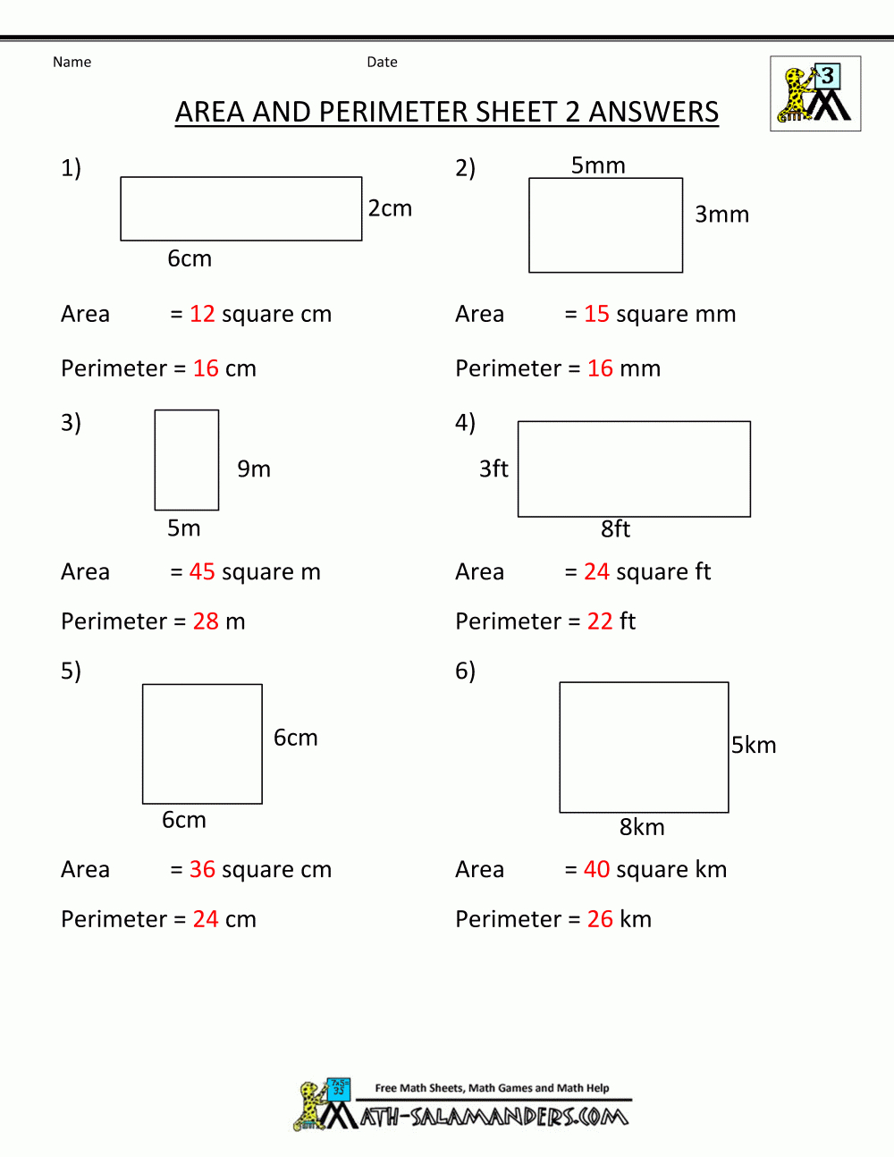 Perimeter Worksheets - Free Printable Perimeter Worksheets 3Rd Grade
