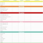 Personal Budget Planner Spreadsheet Excel Template Free Printable   Free Printable Monthly Bills Worksheet