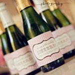 Personalized Printable Champagne Label Sticker Design. Cheers   Free Printable Mini Champagne Bottle Labels