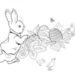Peter Rabbit Easter Egg Hunt Coloring Page | Free Printable Coloring   Free Printable Peter Rabbit Coloring Pages