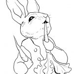 Peter Rabbit Eating Radishes Coloring Page From Peter Rabbit   Free Printable Peter Rabbit Coloring Pages