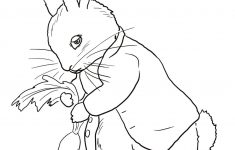 Peter Rabbit Stealing Carrots Coloring Page | Free Printable – Free Printable Peter Rabbit Coloring Pages