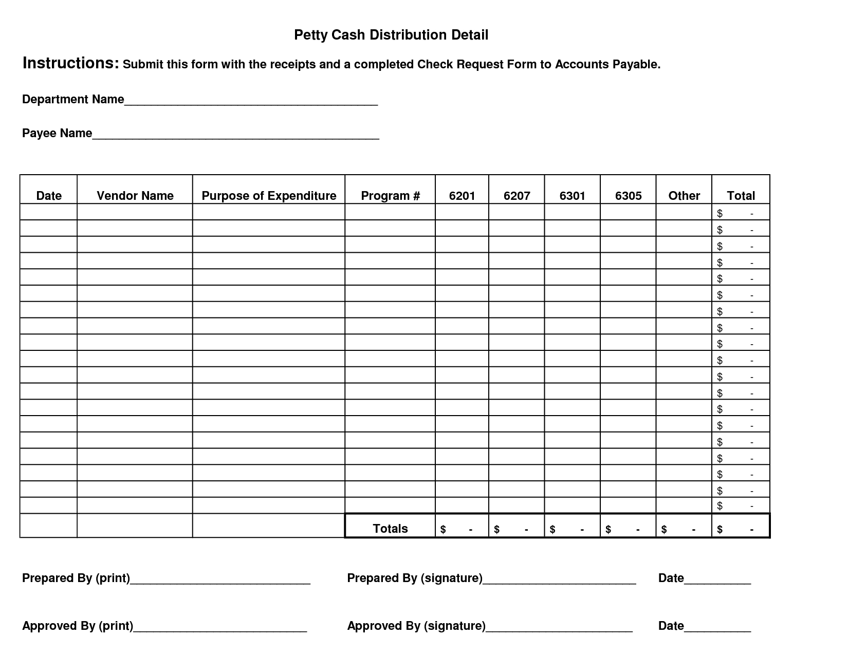 Petty Cash Log Form | Accounting-Petty Cash | Resume Template Free - Free Printable Petty Cash Voucher