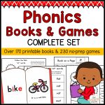 Phonics Books & Games   Complete Set   The Measured Mom   Free Printable Phonics Books For Kindergarten
